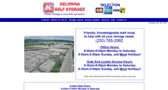Desktop Screenshot of kelownaselfstorage.com
